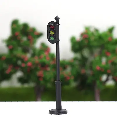 JTD435RYG 5pcs Traffic Signals O Scale Crossing LED Crosswalk Signal