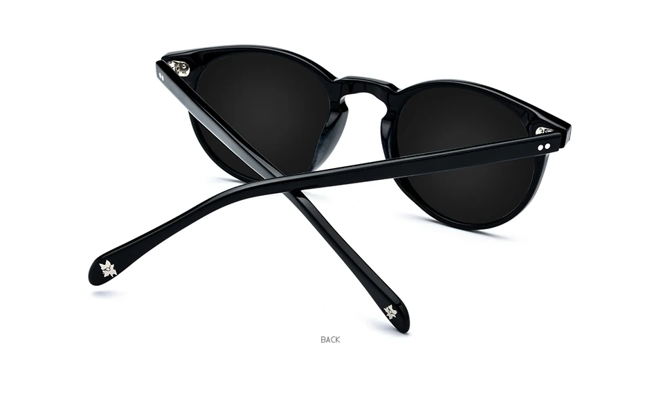 HEPIDEM ацетатные поляризованные солнцезащитные очки для женщин, новинка, винтажные Ретро Круглые Солнцезащитные очки для женщин, фирменный дизайн, прозрачные солнцезащитные очки