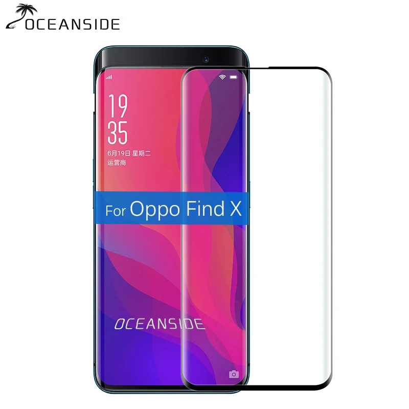 3D полное покрытие закаленное стекло для OPPO FIND X защита экрана 2.5D 5 защитная пленка