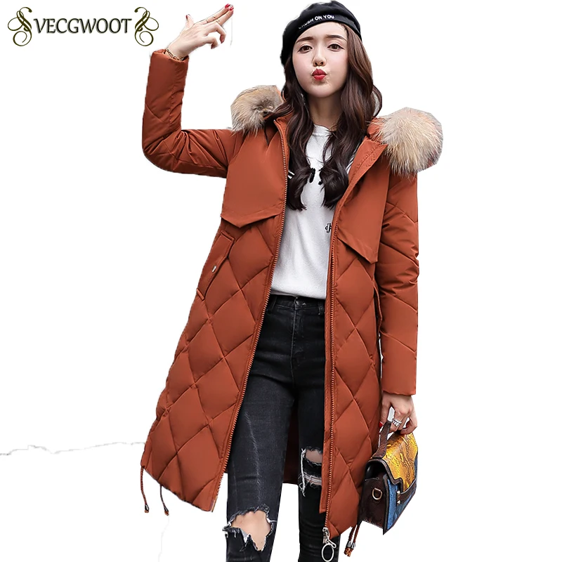 2019 New Winter Jacket Women Casual Cotton Coat Long
