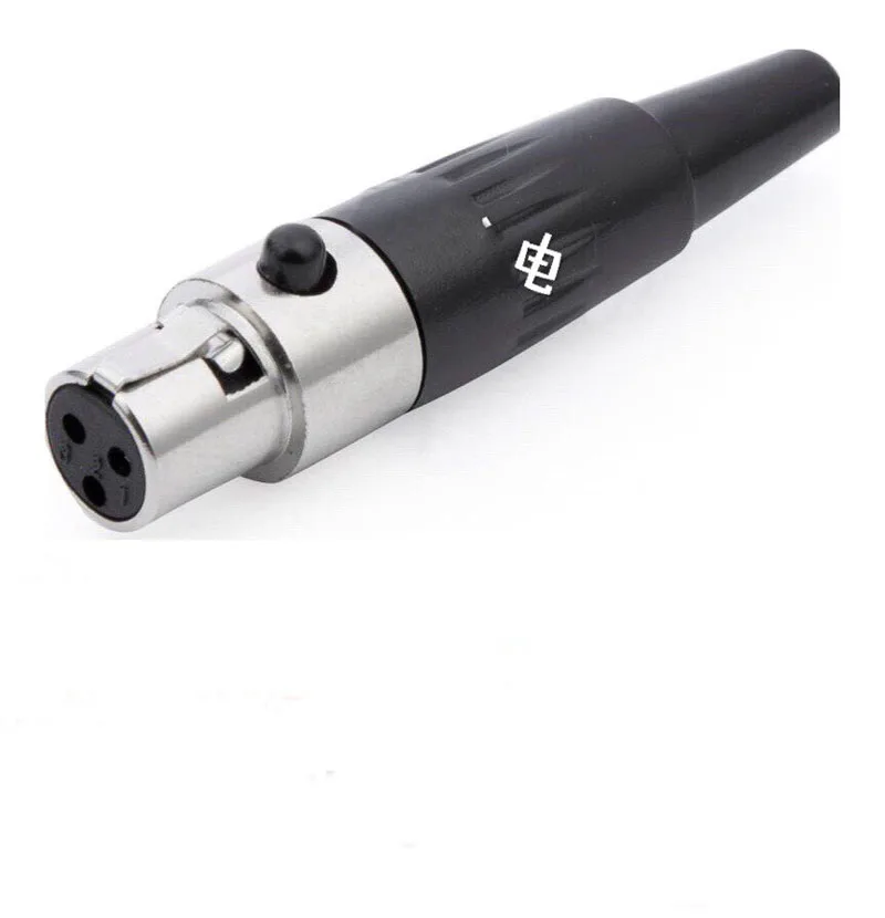 5pcs 3/4/5/6 pin Female plug Mini XLR Microphone Connector MIC Audio