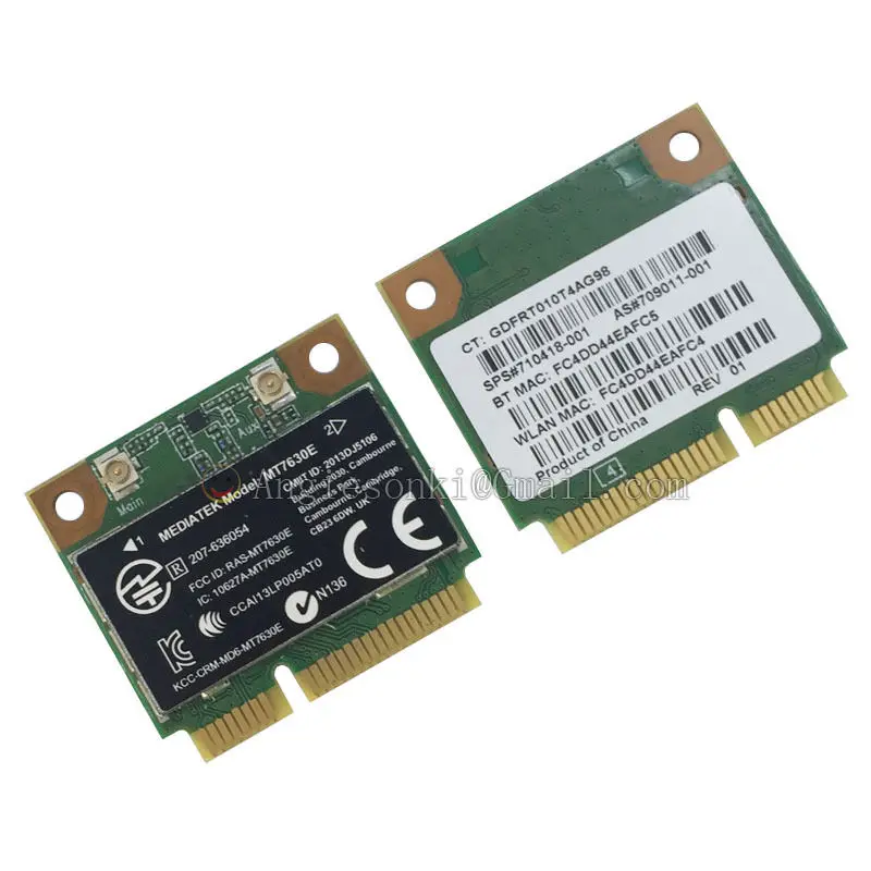 MT7630E 150 Мбит/с 802.11BGN Mini PCI E модуль WIFI WLAN карта sps:710418 001 + Bluetooth 4 0 для ноутбука HP Pavilionm4