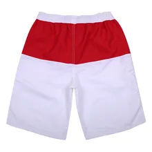 Мужские шорты для плавания быстросохнущие пляжные плавки для серфинга, для бега, для плавания, с короткими красными и белыми полосками, мужские плавки для плавания# LRWS