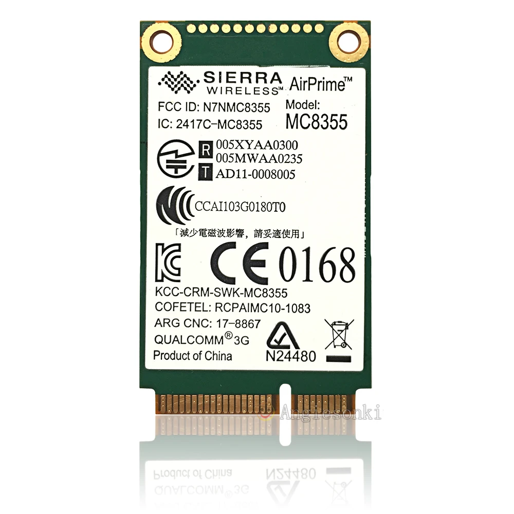 HP Qualcomm GOBI3000 MC8355 3G Module UN2430 WWAN GPS Card SPS#634400-001
