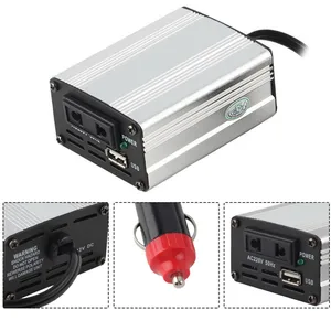 Портативный автомобиль 12 В в DC к AC мощность Инвертор практичный конвертер мини трансформатор автомобиля зарядное устройство 300 Вт XYA100 - изображение