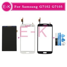 Original For Samsung Galaxy Grand 2 Duos G7102 G7105 G7106 G7108 LCD Display + Touch Screen Digitizer Glass Panel +Tools
