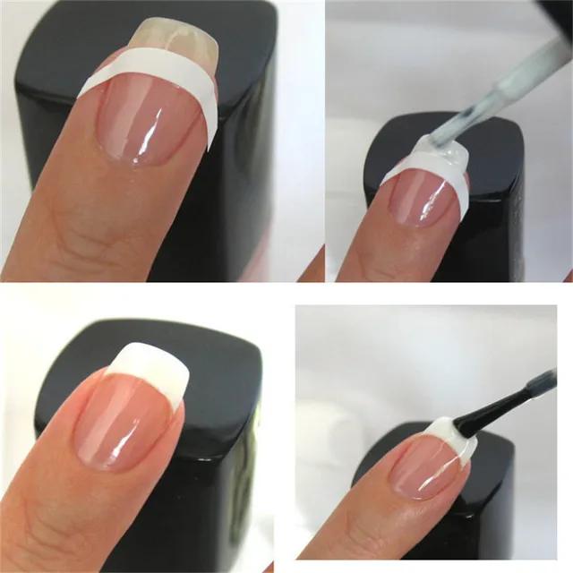 1 Sheet Newest 100 Brand New French Nail Stickers Manicure Strip 1 Sheet Newest 100 Brand New French Nail Stickers Manicure Strip Art Form Finger