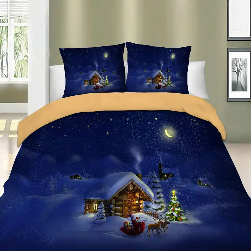 Christmas Bedding Set Twin Full Queen King Uk Double Au Single