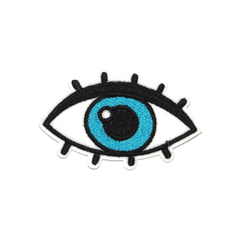 Eyeball Patch For Clothing Iron on Embroidered Sew Applique Cute Eyes