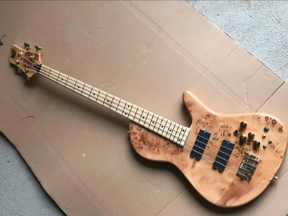 

free shipping china factory custom new 4 string bass guitar, butterfly factory wholesale real photos high quality 8pai