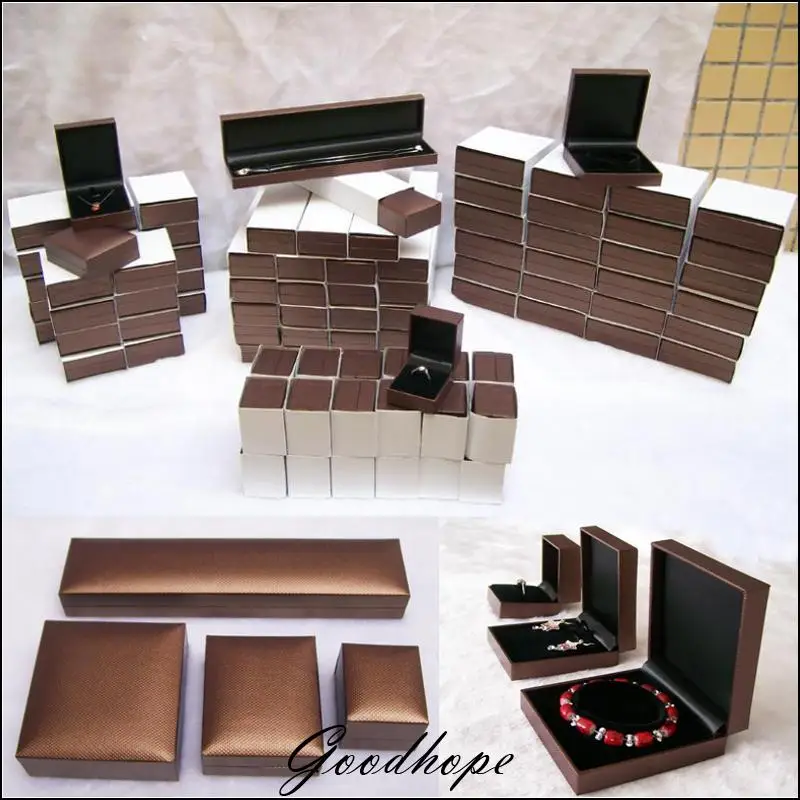 

Bset Deal Wholesale 4-type*25pcs Graduated Set Of 4 Shabby Chic Jewellery/Trinket Packaging Ring Bracelet Necklace Pendant Boxes