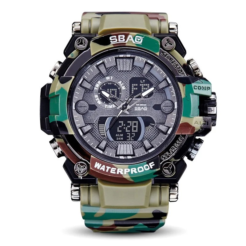 

New Camouflage Military Digital-watch Men's G Style Fashion Sports Shock Army Watch LED Electronic Wrist Watches for Men
