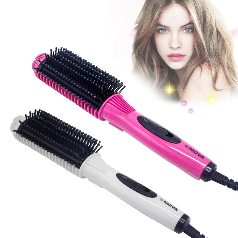 

Rotating Dryer Hot Hair Brush Curling Iron Constant Temperature Hair Straightener Curler Volume Straight Dual-Use Styler