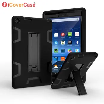 

Heavy Duty Hybrid Armor Case For Amazon Fire HD 8 2016 6th generation Full Body Defender Protector Shockproof Tablet Cover Case