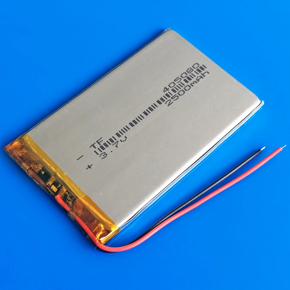 Литий полимерная аккумуляторная батарея 5x3 7 в 2500 мАч 405080 для GPS DVD PDA PAD power bank