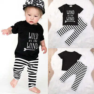 Модная детская одежда с надписями черный топ для маленьких мальчиков Футболка