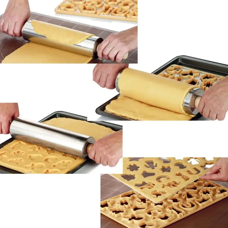 

Christmas Shape Cookie Mould Plastic Fondant Cake Cutter Mold Baking Decorative Tools DIY Sugarcraft Cutter Cake Baking Tool