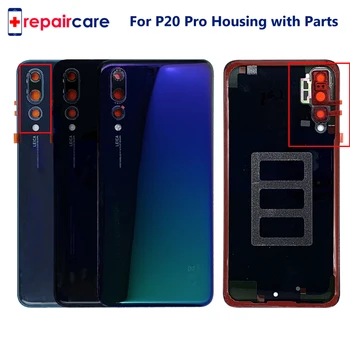 

Free Shipping New Original Glass Rear Housing For Huawei P20 Pro Battery Cover Back Case Door P20 Pro Replace Part with LOGO