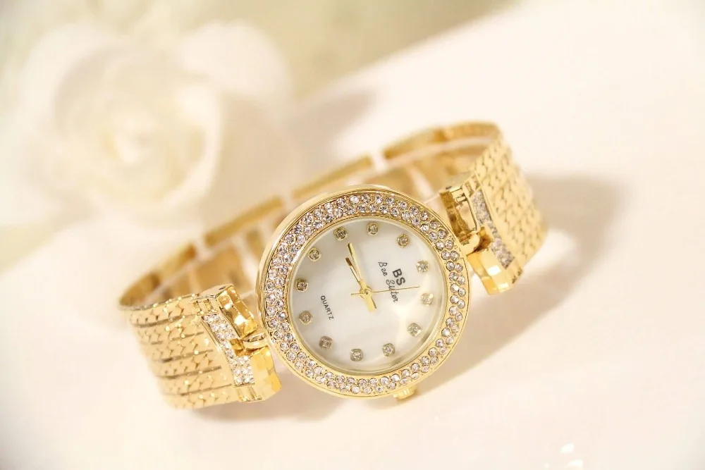 Fritillary Модные Новые Высокое качество Топ Бренд роскошные женские часы женские Кварцевые Золотые водонепроницаемые уникальные часы с бриллиантами