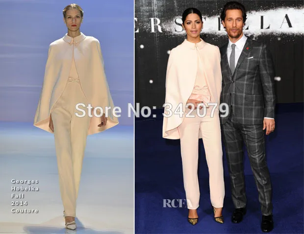 Ph1039 Camila Alves Jumpsuit A Ultra Chic Matching Cape Caftan