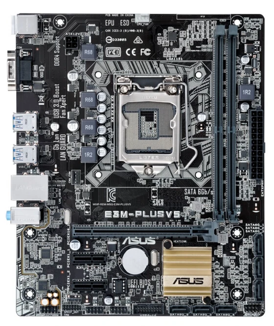 

ASUS E3M-PLUS V5 C232 chipset small board DDR4 support E3-1230 V5 new original