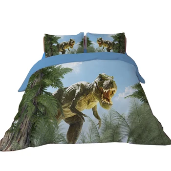 

3d Dragon Dinosaur Print Kids Bedding Set Twin Queen King Size Duvet Cover Bed Sheets Pillowcase Children Textile Sets
