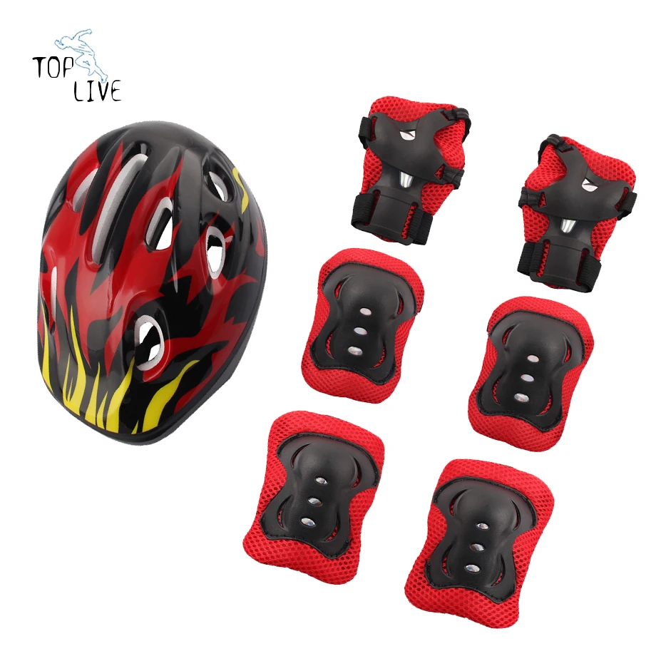 7PCS Children Sports Safely Gear Set Cycling, Roller skating