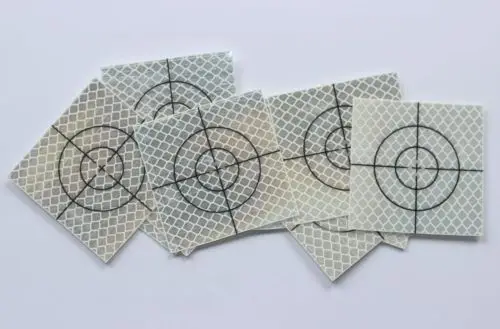 100pcs reflector sheet 50 x 50 mm reflective tape target total reflector sheet
