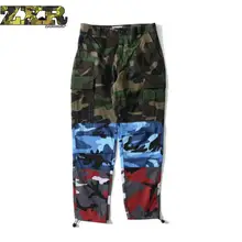 Zuoxiangru мужские брюки хип-хоп Тактические Камуфляж Армейская военная форма вентиляторы мода Комбинезоны повседневные брюки шить мужские брюки