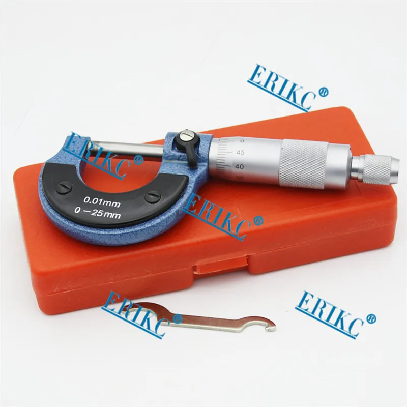 ERIKC Manual Micrometer for Diesel Injector Adjusting Gasket Injection Lift Measurement Tool for Injector Shim E1024016  (7)
