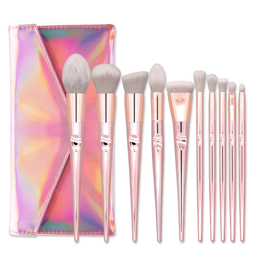 

New 10 wet and wild makeup brush powder rod radiation package thumb makeup brush set beauty makeup eye shadow brush