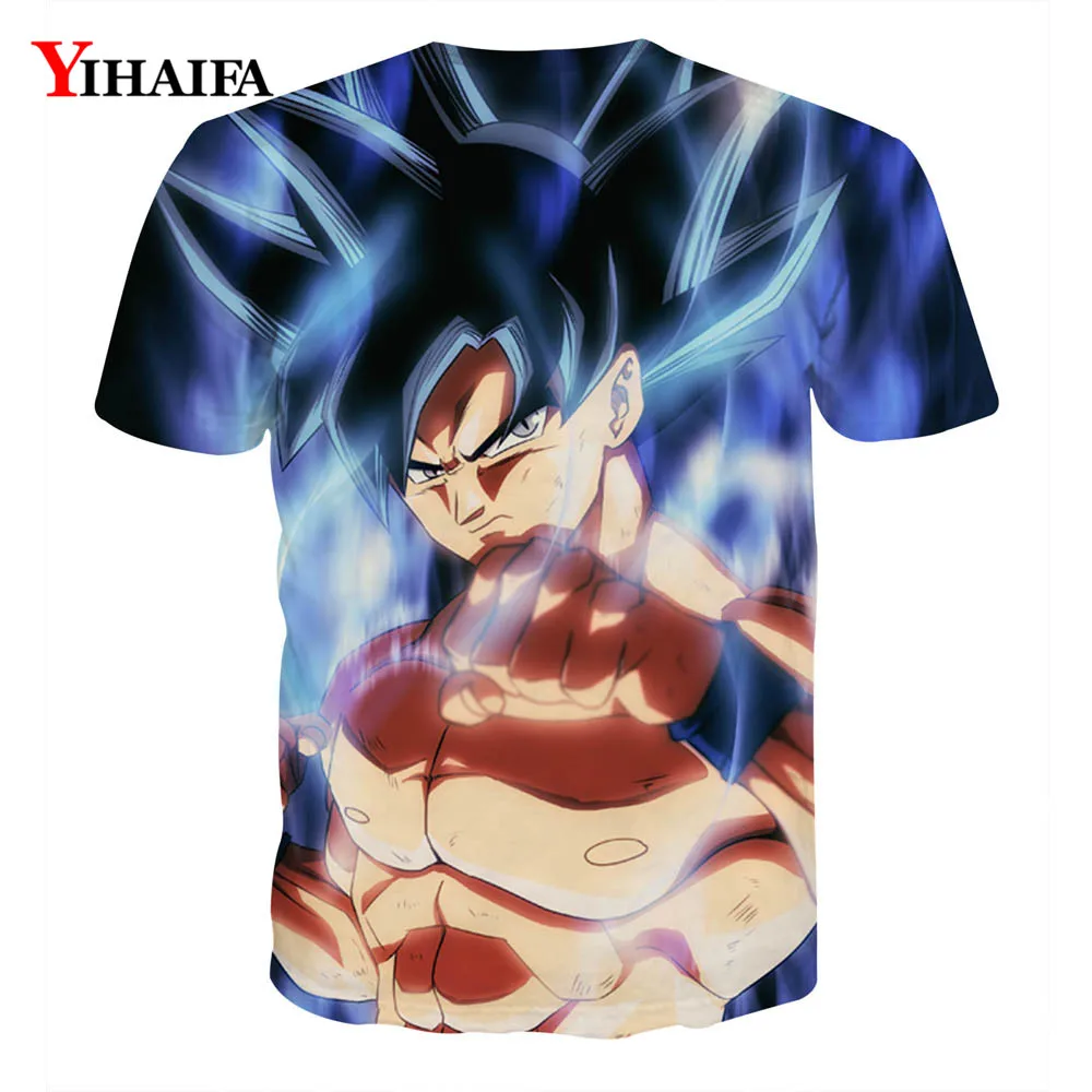 Новинка Супер Saiyan 3D футболка аниме Жемчуг дракона Z Goku летние футболки топы для