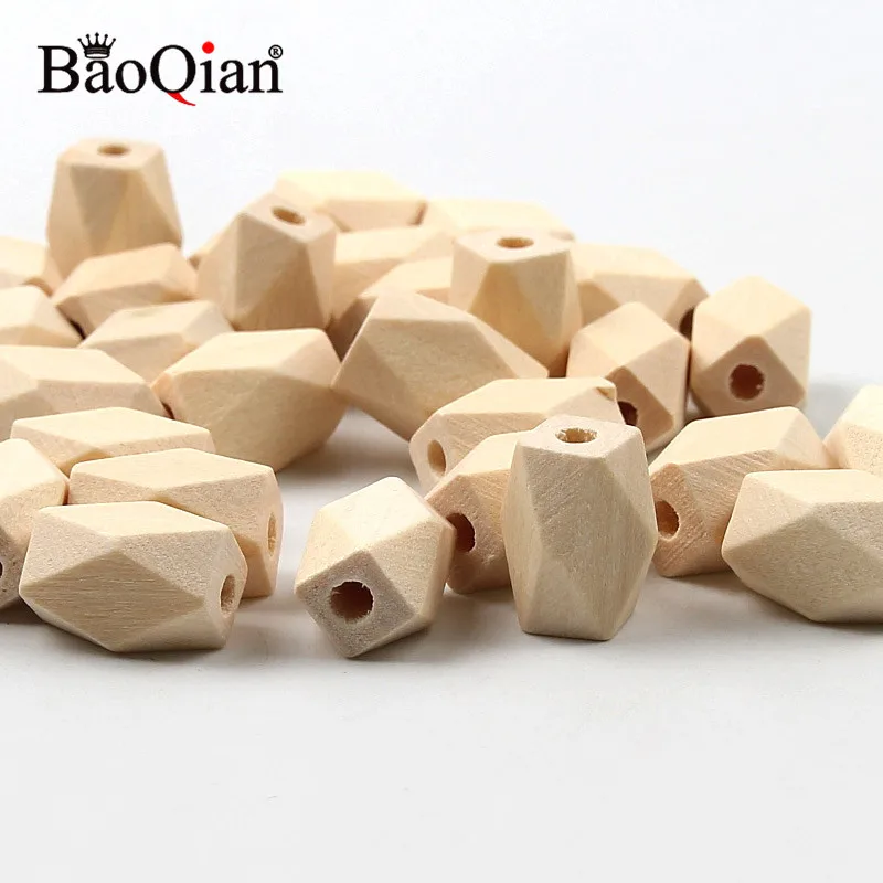 Натуральные необработанные длинные геометрические бессвинцовые деревянные бусины для самостоятельного изготовления ювелирных изделий детский деревянный Прорезыватель для зубов ремесла