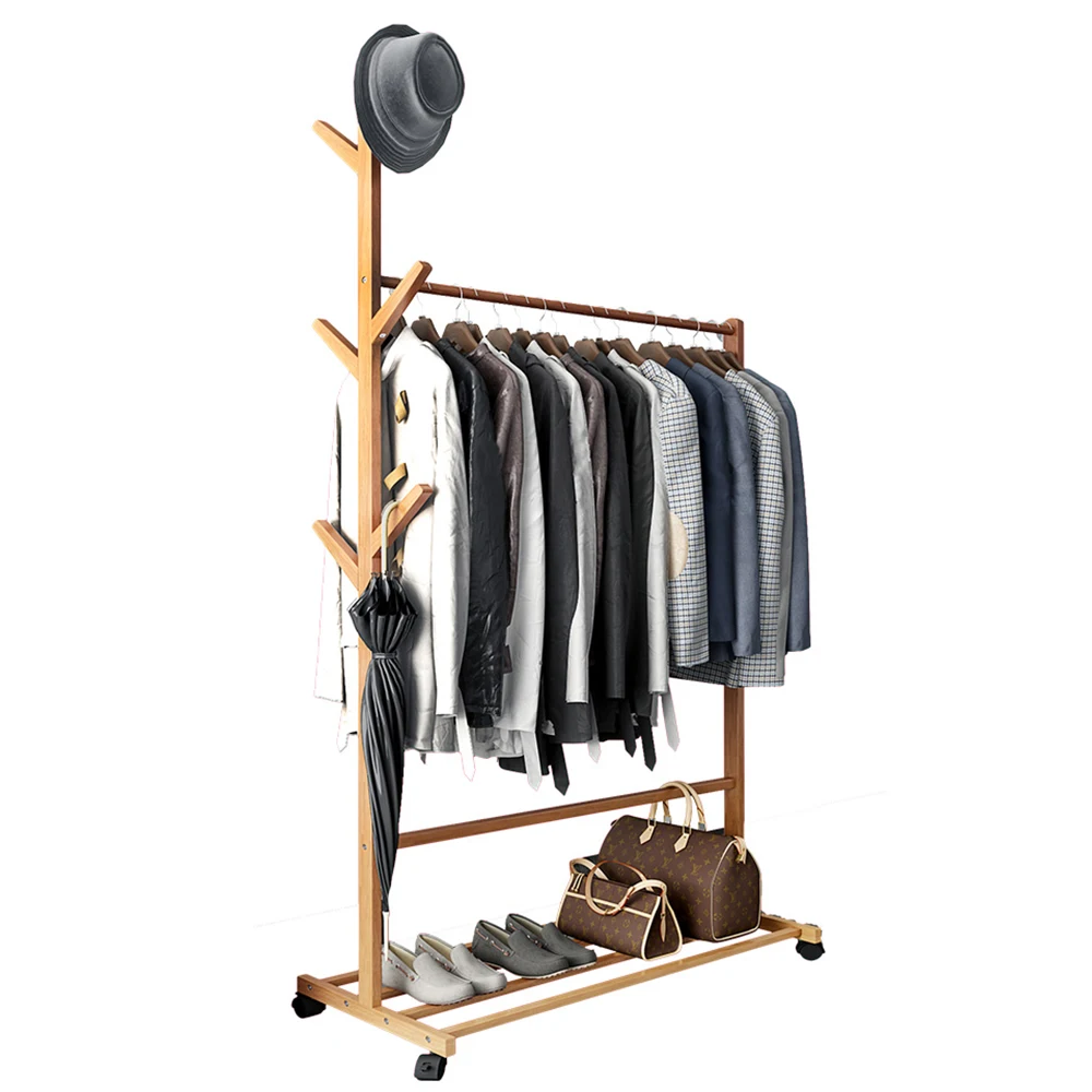 Comprar Perchero para ropa, perchero para sombreros, perchero para muebles de dormitorio, Perchero de acero inoxidable, montaje sencillo, se puede quitar, movimiento de dormitorio