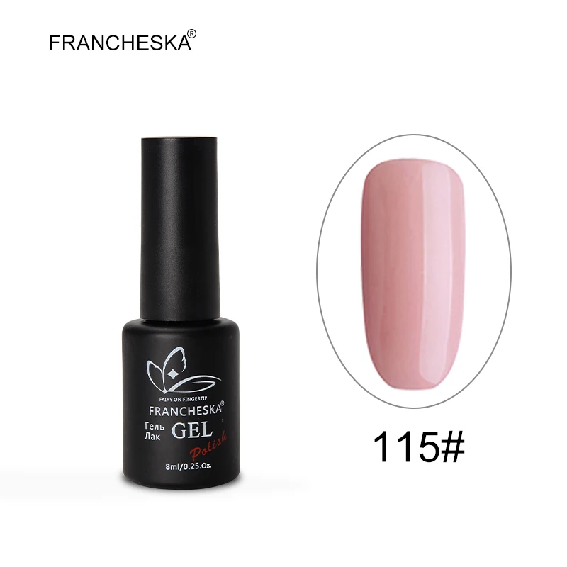 Francheska Гель-лак для ногтей Горячая Распродажа Зеленый Фиолетовый Серия oje nagels spulletjes полуперманентный замочить от длительного действия Гель-лак - Цвет: Francheska 115