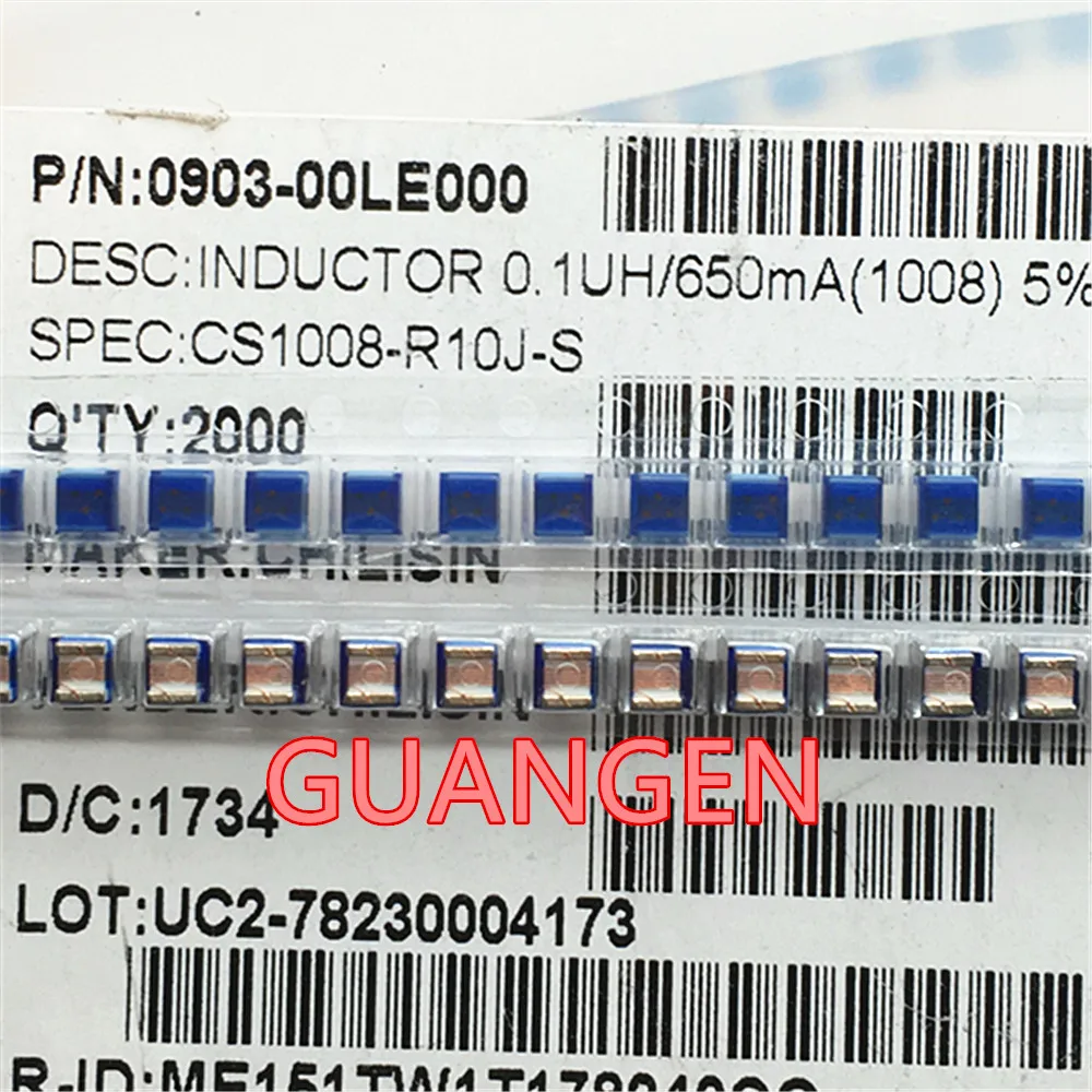 

100PCS Original Winding inductance CS1008-R10J-S 1008 2520 0.1UH 100NH R10 650MA 5% SMD Chip High frequency inductive
