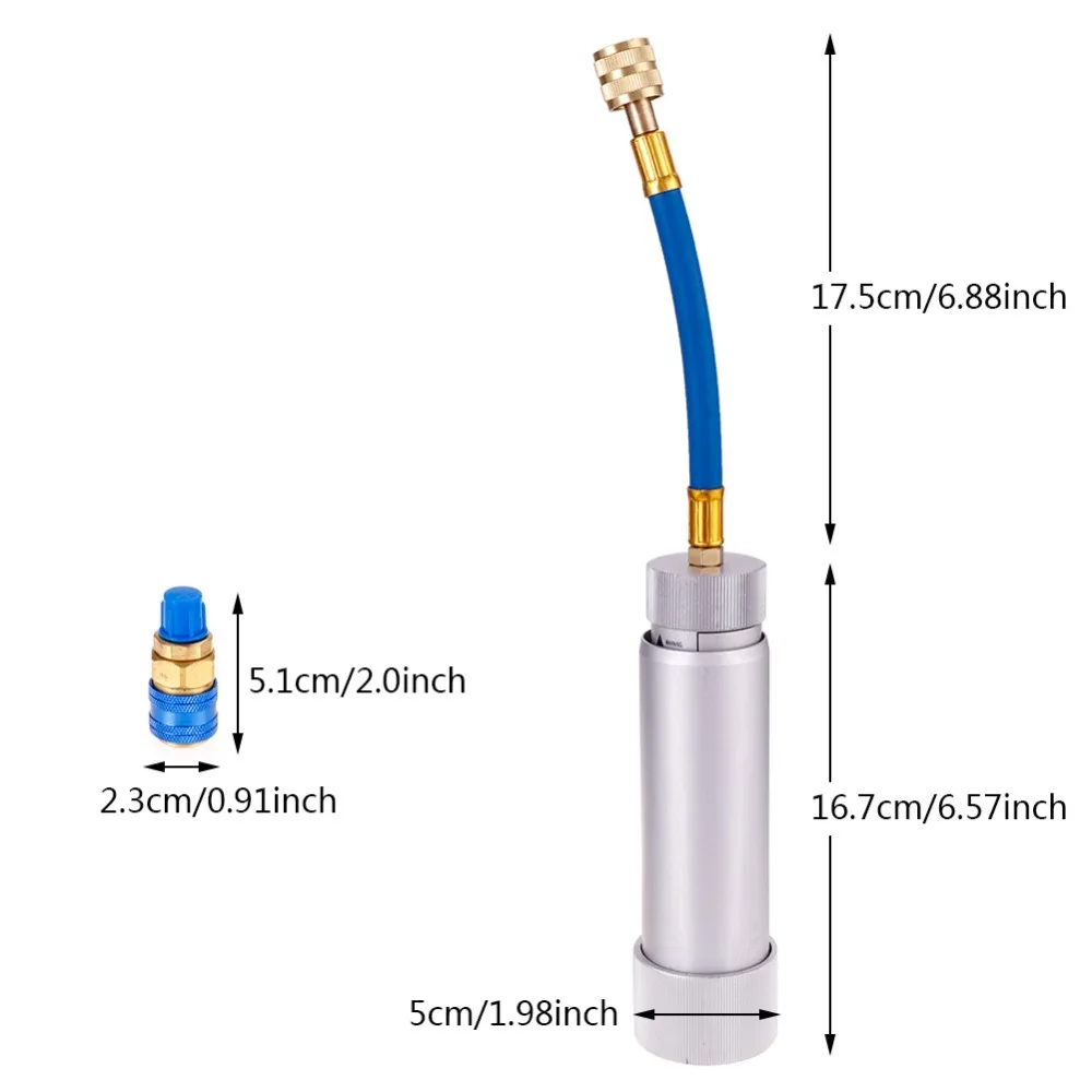 Низкий боковой удлинитель R134A БЫСТРОРАЗЪЕМНАЯ муфта адаптеры автомобильный Кондиционер фитинг R134A 2 унции R134A R12 R22 ручной поворот наполнитель впрыска