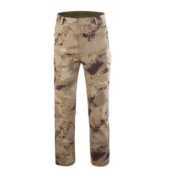 

ATACS Men's Warm Softshell Fleece Lined Hiking Ski Pants Water Repellent Windproof Hunting Pants