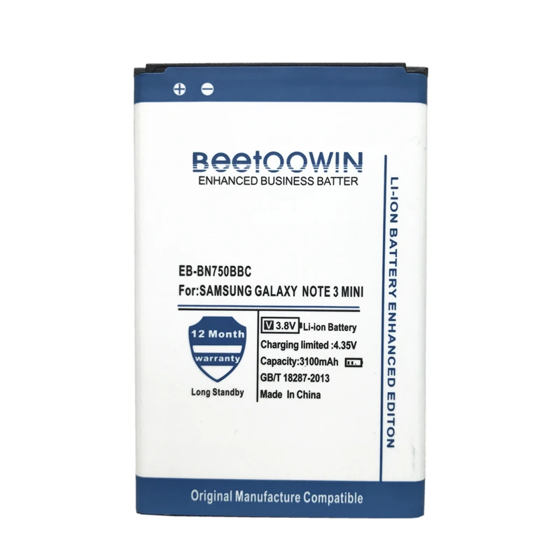 

Beetoowin 3100mAh For Samsung Galaxy Note 3 Neo / N7505 / N750 /Galaxy note 3 mini battery EB-BN750BBC