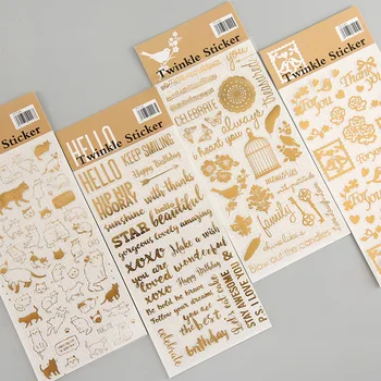 

Foil Lovely Cats And Phrase Stickers for Scrapbooking Happy Planner/Card Making/Journaling Project