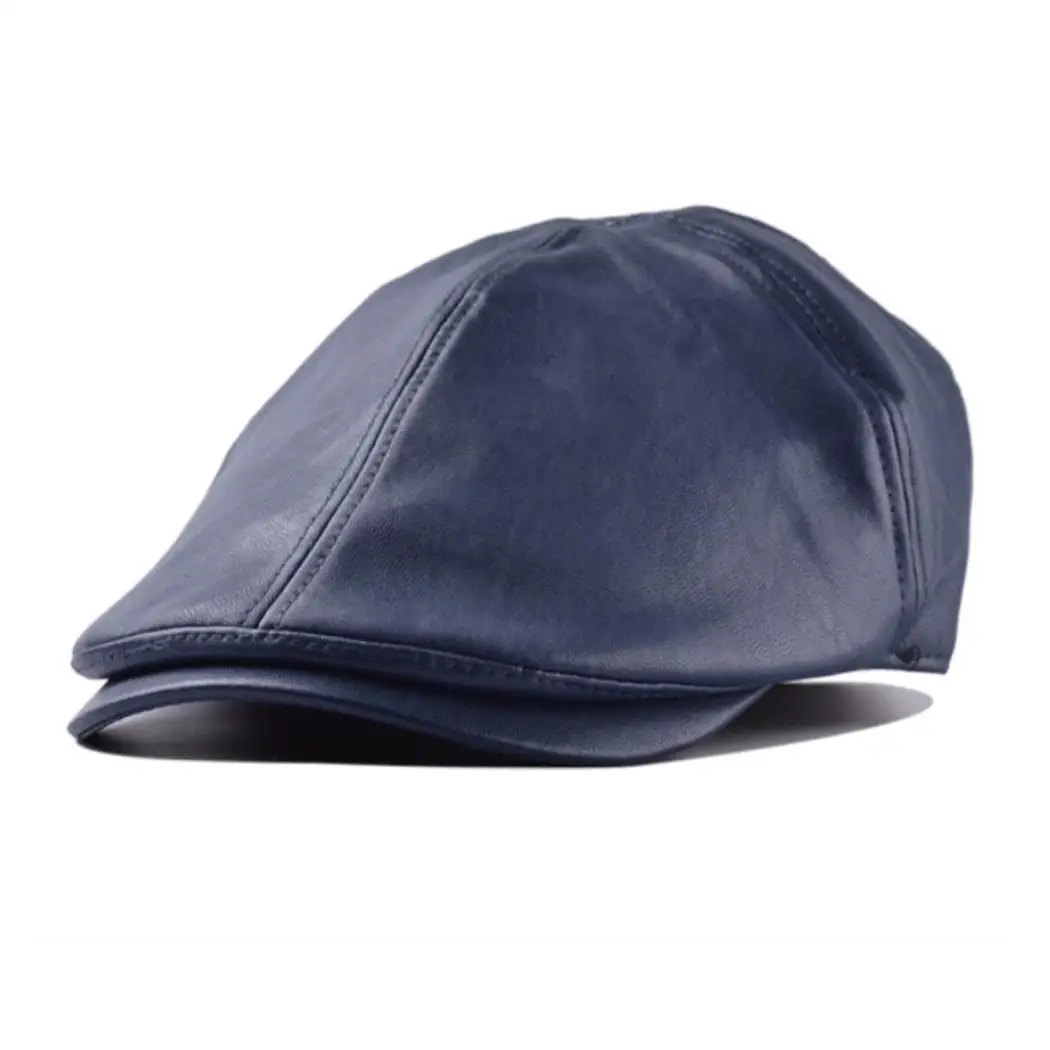 Autumn Men Fashion Flat Cap Beret Hat Sun Newspaper Solid Cabbie Spring Street Winter Casual Caps Outdoor