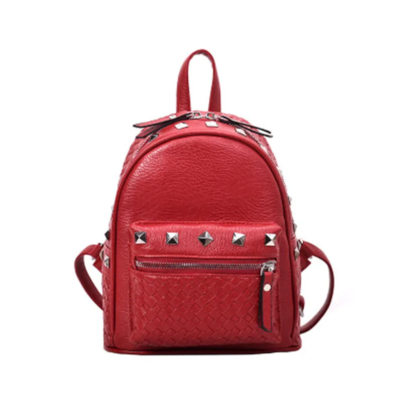 

Small Backpack Women Leather Shoulder Bag Summer Leisure Multi-Function Mini Backpacks Female Bagpack Bag for Teenage Girls J3