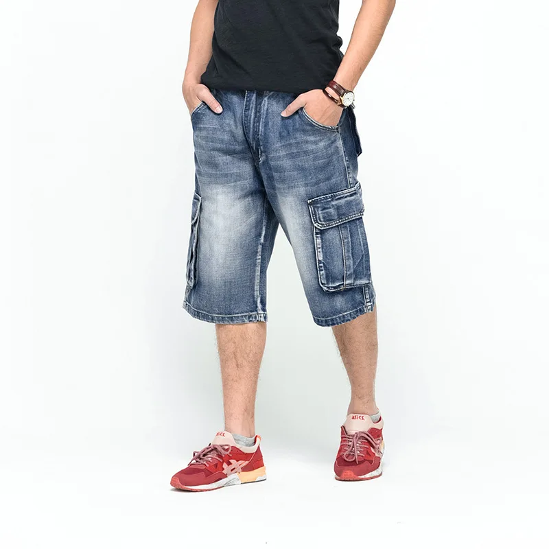 Loose Baggy Denim Cargo Shorts 4