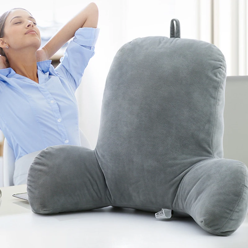 L066-Lumbar Pillow for Office Waist Protector with Arm Spine Protect Orthopedic Pillow Car Seat Office Chair Back Seat Waist  Cushion (9)