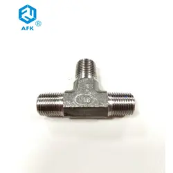 Equal 3 way 1/8 "1/4" 3/8 "1/2" 3/4 "1" штекер NPT ниппель фитинги из нержавеющей стали 316 тройник трубки