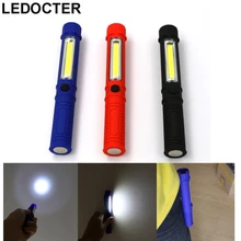 

Pocket COB Small Mini LED Flashlight 3W Belt Clip Pen Light Emergency Hand Torch Best Working Inspection Tools With Magnet AAA