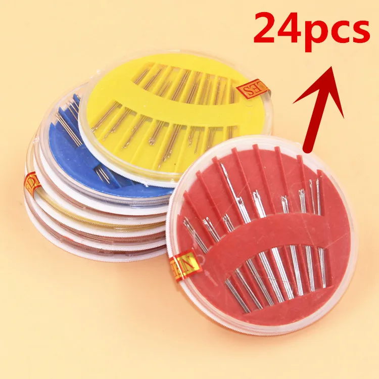 Пересылка бесплатно 24 для ручного шитья игла никель-диск с покрытием из другого металла вручную швейные иглы домашняя Эфирное Z1