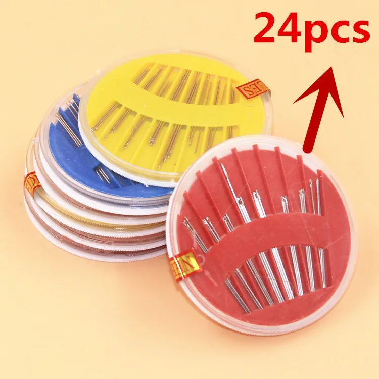 

Free Post 24 hand stitches needle nickel-plated disc by hand sewing needle needle home essential Z1