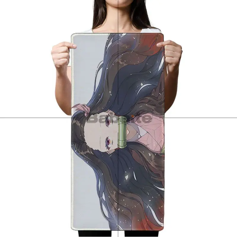 Babaite Demon Slayer Kimetsu no Yaiba, коврик для клавиатуры, резиновый игровой коврик для мыши, Настольный коврик, Комфортный коврик для мыши, игровой коврик для мыши - Цвет: Lock Edge 30x90cm