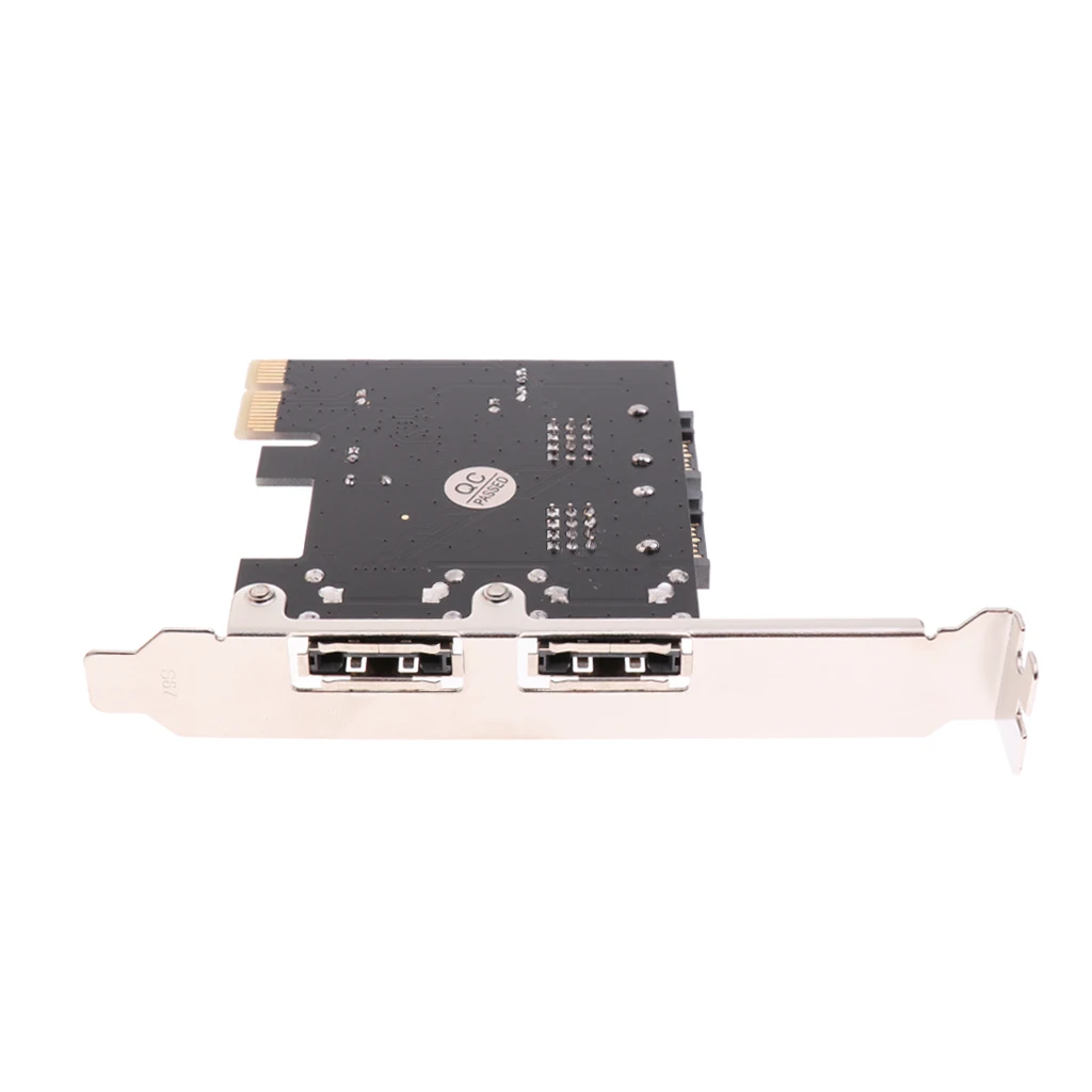 Dovewill Desktops PCIE to 2xSATA3.0 /2x ESATA 6Gbps Expansion Controller Adapter Card